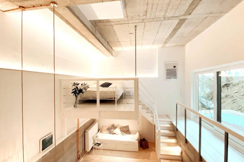 Pool-Loft: Wandern, Erholen & Sauna Siebengebirge Erpel Extérieur photo